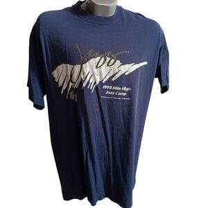 L Vintage T-Shirt Single Stitch 90s University of Colorado Boulder Jazz Camp USA